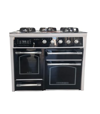 اجاق گاز 5 شعله کد 30 چدن گل طوسی