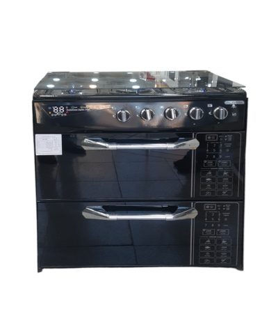 اجاق گاز 5 شعله صفحه استیل کد 42