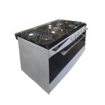 اجاق گاز 5 شعله صفحه استیل کد 90